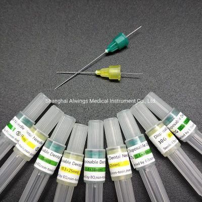 Alwings Medical Disposable Anesthesia Dental Needles with Tri-Bevel Point