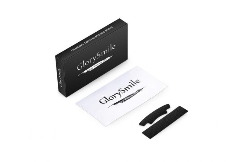 Wholesale FDA Ce Approved Glory Smile Dental Bright Manufactory Custom Service Black HP/Cp/Pap Bamboo Charcoal Teeth Whitening Strips