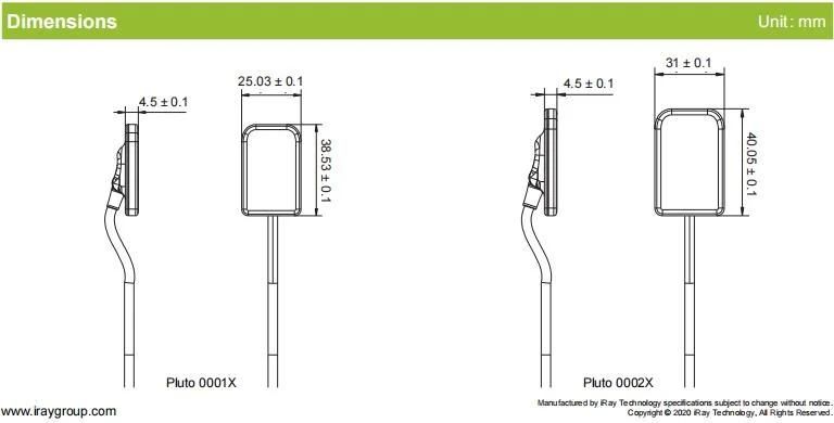 Pluto 0001X / Pluto0002X USB CE and ISO Certificate Connection Dental Rvg Digital Intra-Oral Sensor