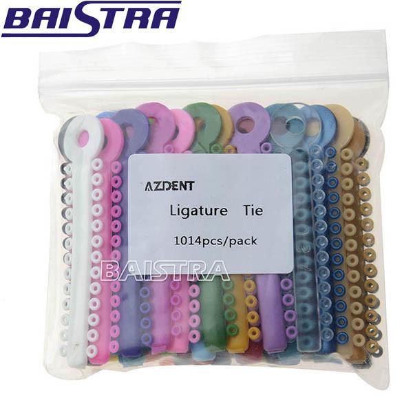 Orthodontic Material Strip Shaped Multi-Colored Dental Ligature Ties