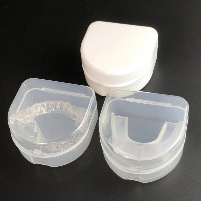 Portable Plastic Orthodontic Dental Mouth Guard Case Box