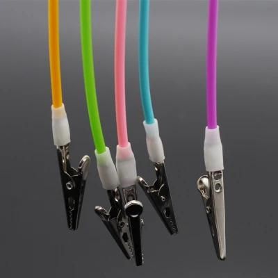 Dental Consumable Dental Bib Clips Chain Autoclavable Silicone Patient Clip Scarf Clip Napkin Holder