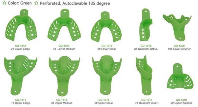 Dental Plastic Premium Implant Impression Tray Set for Implant Post