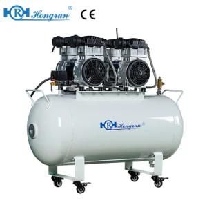 Two Motors 60L Oilless Oil Free Air Compressor for Dental Simulator