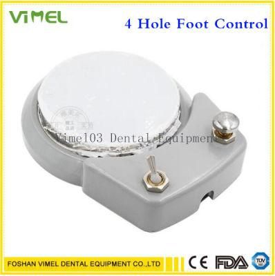 Dental Unit Spare Part Round Foot Control Pedal 4 Hole