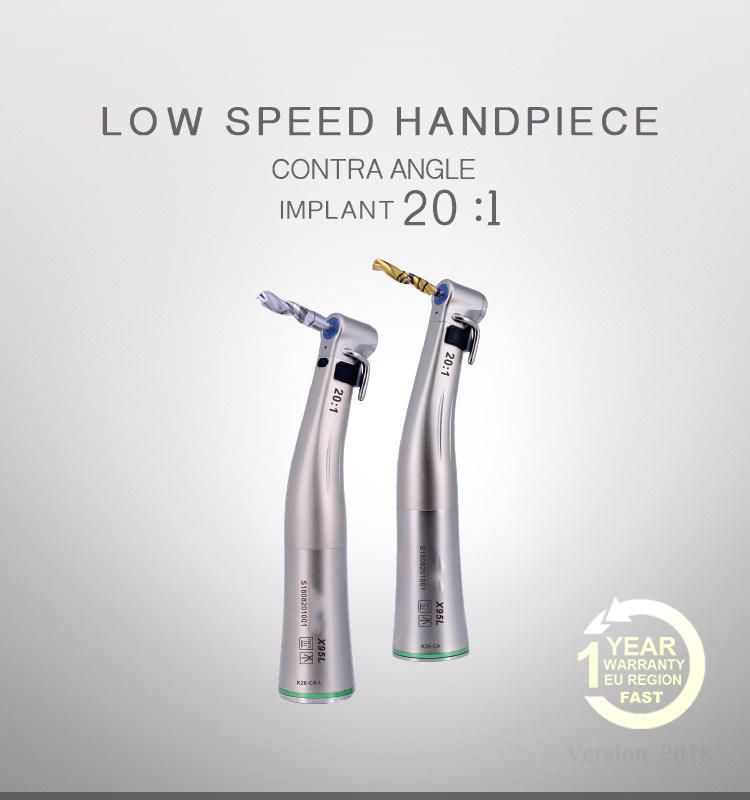 Dental Implant 20: 1 Handpiece Reduction Contra Angle Handpiece