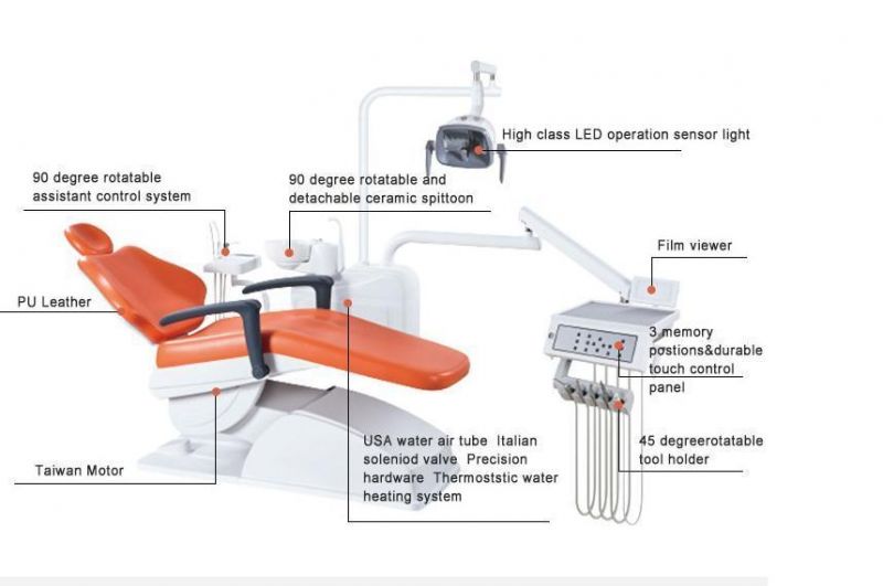 Dental Chair Dental Chair Units with Dental Stool Price