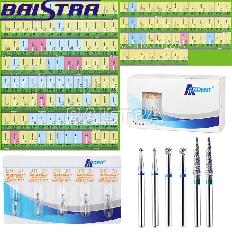 Azdent Factory Price Dental Diamond Burs All Sizes