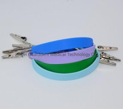 Dental Silica Gel Bib Clips Flexible Ball Chain Napkin Holder