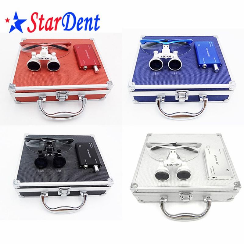 2.5/3.5X Color Magnification Binocular Loupes of Dental Clinic Hospital Medical Lab Surgical Diagnostic Dentist Equipment