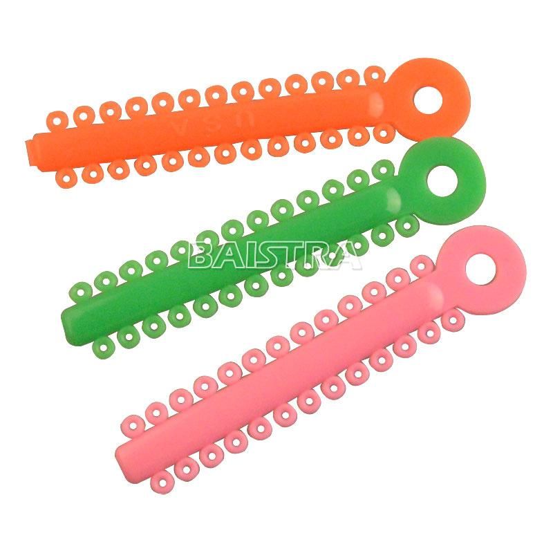 Mixed Color Strip Shaped Orthodontic Ligature Tie