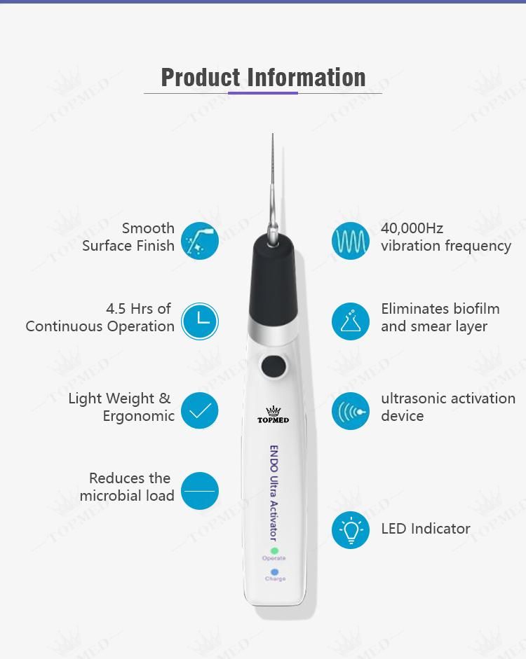 Ultra X Cordless Dental Sonic Irrigator Dentistry Endo File Sonic Activator