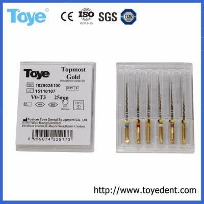 Endodontic Files Dental Niti Material Tg-6 Taper Engine File