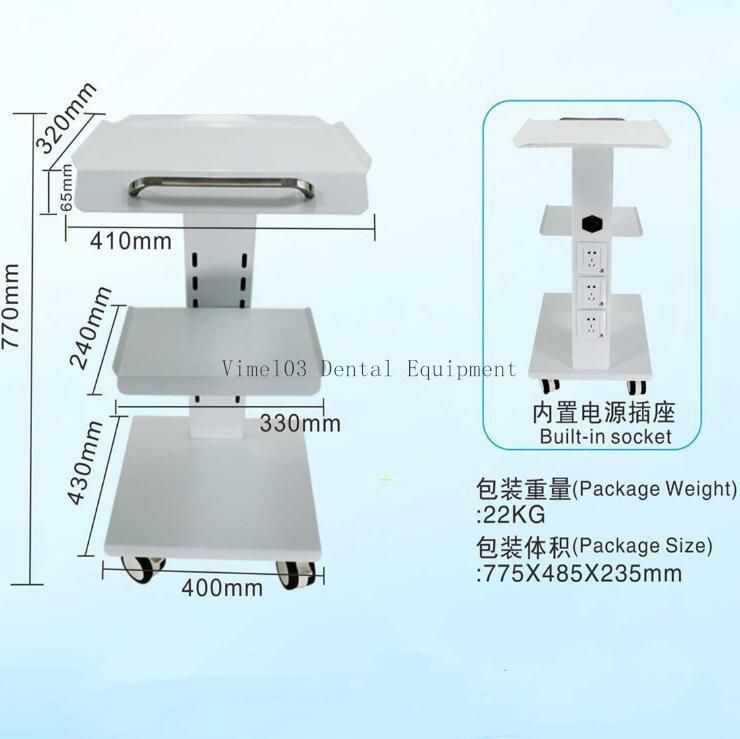 Dental Trolley Mobile Tray Table for Dentists Type