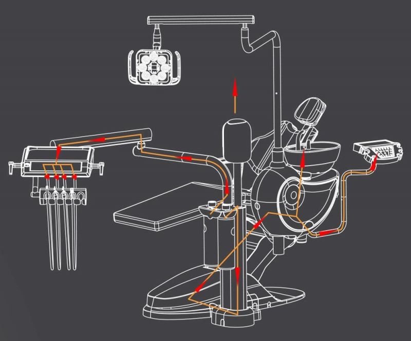 Medical Dental Chair Unit New Design Economic Dental Chair Dental Instrument Disinfection Dental Unit