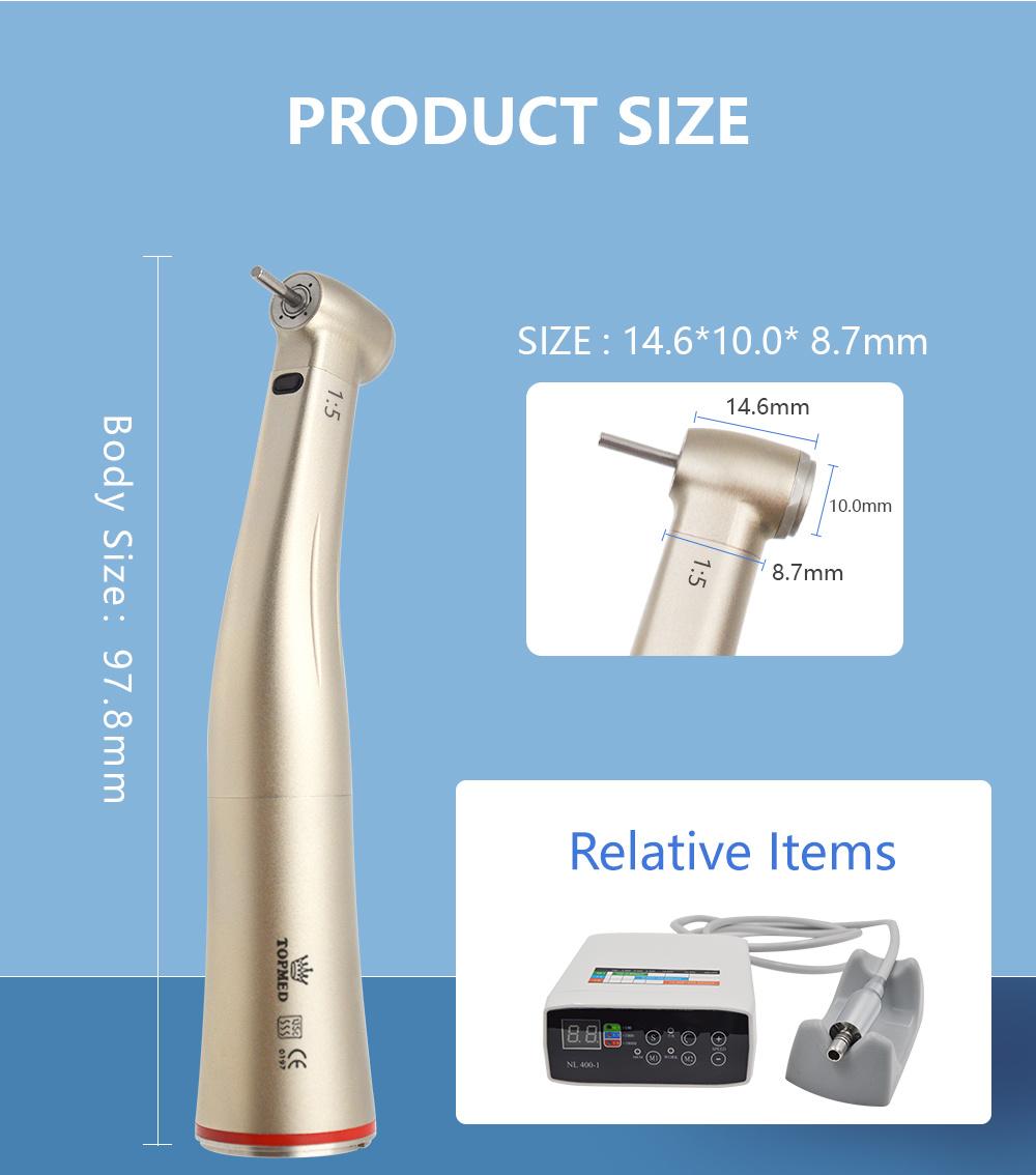 Internal Cooling Fan 1: 5 Increasing Contra Angle Handpiece with LED