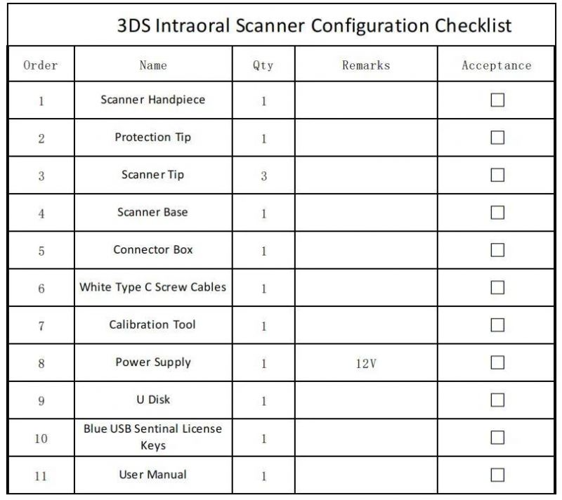 Intraoral Scanner with Free Update Software