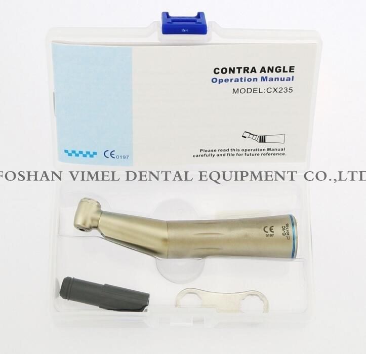 Dental Inner Water Low Speed Contra Angle LED Fiber Handpiece