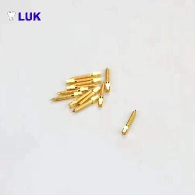 Gold Plated Dental Root Canal Filling Screw Post with Good Quality