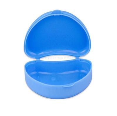 Plastic Small White Dental Denture Retainer Aligner Container with Logo