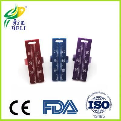 Dental Colorful Endo Ring Aluminum Alloy High Quality Ruler for Dentistry Endodontic Instrument