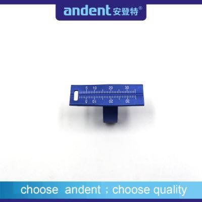 Dental Ring Shape Measuring Aluminum Endo Ring Ruler