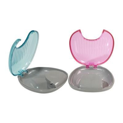 Orthodontic Retainer Case Portable Waterproof Mouthpiece Denture Case Container False Tooth Storage Case