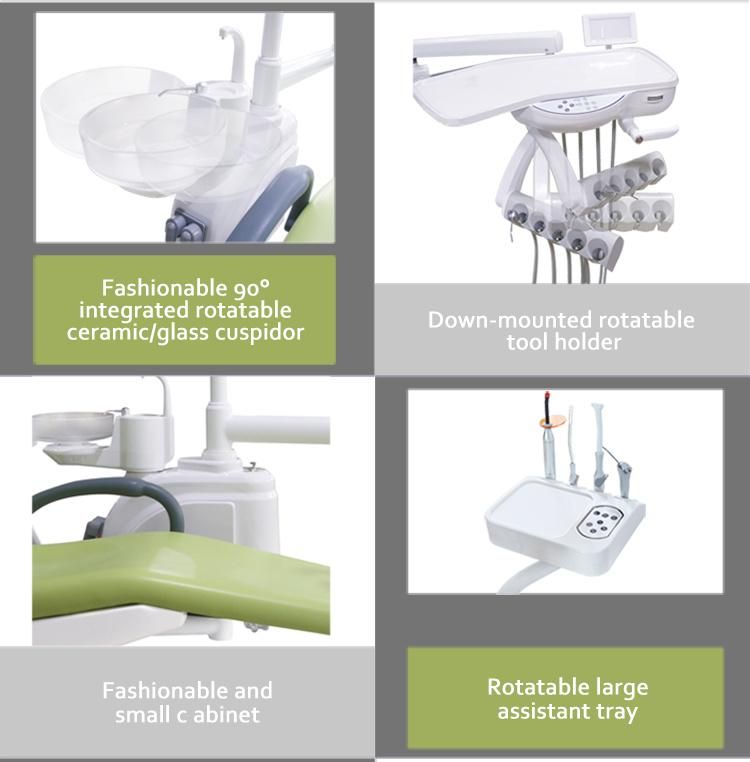 Complete Low Mounted Electric Treatment Machine Dental Chair Unit