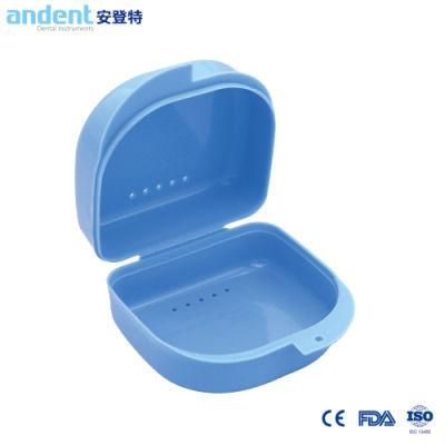 Plastic Denture Box Dental Case Storage Retainer Box with Slot