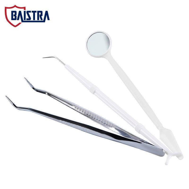 Stainless Steel LED Lighted Anti-Fog Disposable Dental Mouth Mirror Kit