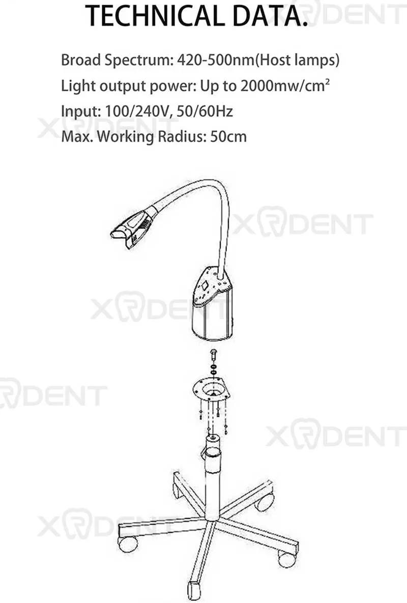 Stylish and Popular Dental LED Teeth Whitening Machine