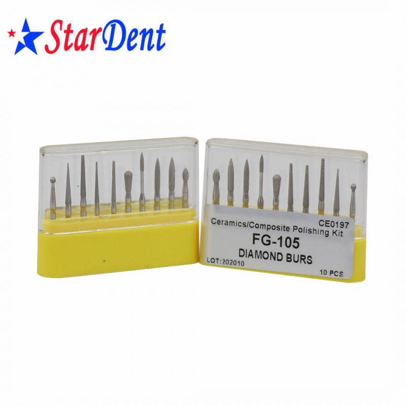 New Dental Diamond Burs Composite Polishing Kit Hospital Medical Lab Surgical Diagnostic Dentist Clinic Equipment