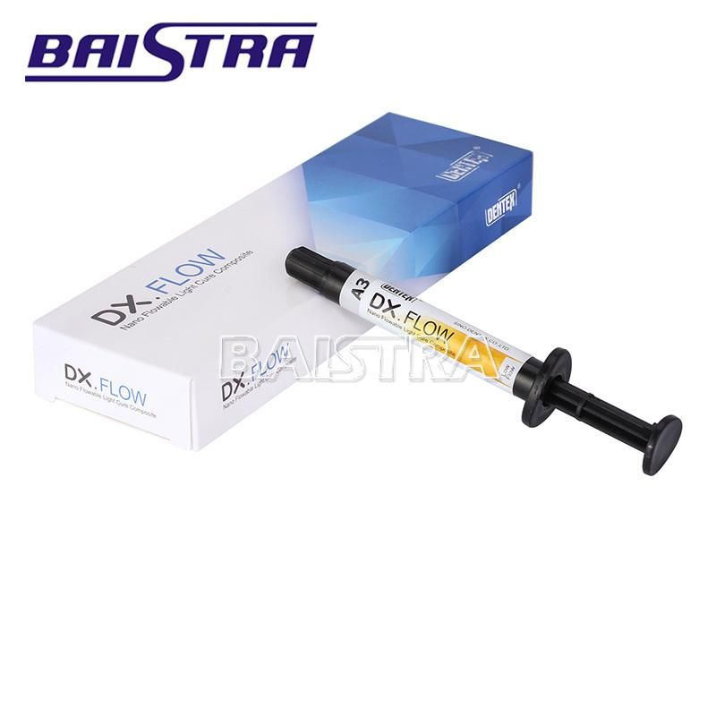 Popular Used Dentex Flowable Dental Light Cure Composite Syringe