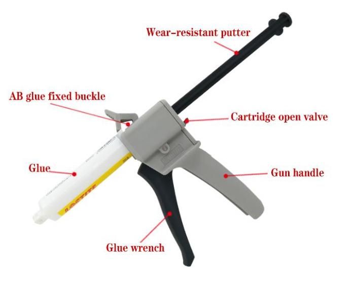 Dispenser Silicone Gun for Adhesive Dental Impression Material Mixing Tray