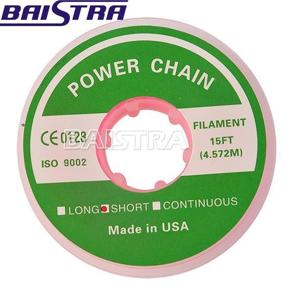 Ce Certified Colorful 3 Sizes Dental Orthodontics Elastic Ultra Power Chain