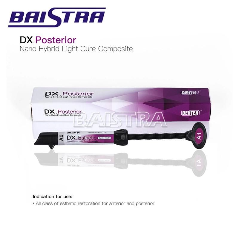 Dentex Posterior Dental Light Cure Composite Syringe Dentin A1