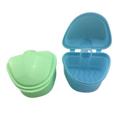 Hot-Selling Dental Denture Storage Bath Box with Basket