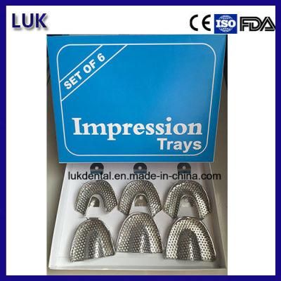 High Quality Dental Autoclavable Stainless Steel Impression Tray (L-IT04)