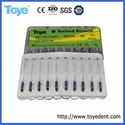 Dental Root Canal File Hand Use Barbed Broaches