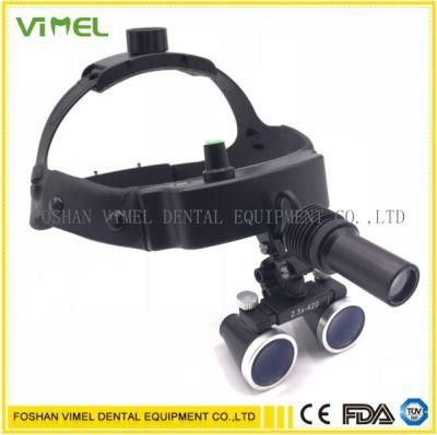 3.5X Dental Loupe Surgery Surgical Magnifier with Headlight LED Light Medical Operation Loupe