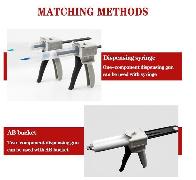 Dental Impression Material Dispensing Gun Mixing Tray Silicone Dispenser