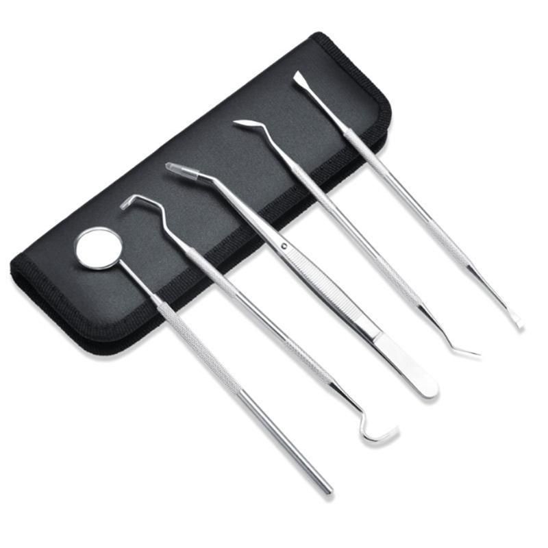 Stainless Steel Dentist Tool Set 6 Piece Dental Mirror