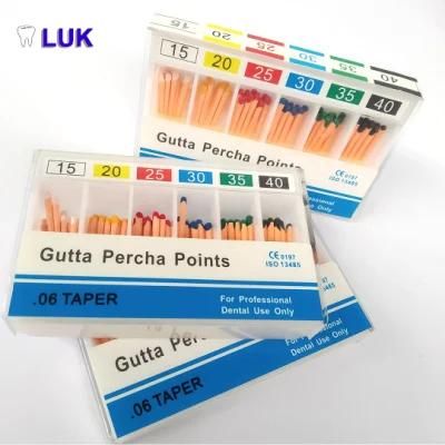 02 04 06 OEM Dental Medical Material Endo Gutta Percha Points