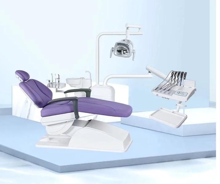 CE Approved Luxury Movable Dental Chair with LED Sensor Lamp