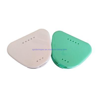 Plastic White Dental Retainer Box with Holes