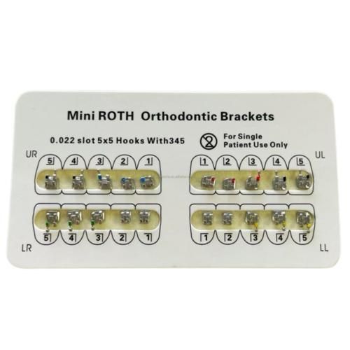 Standard Edgewise Mbt Roth Dental Metal Orthodontic Brackets