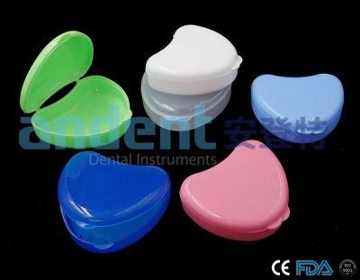 Colorful Plastic Orthodontic Dental Retainer Case/Retainer Box/Denture Box