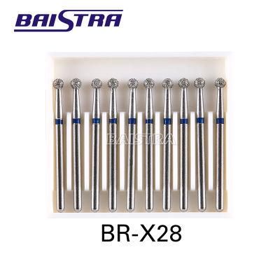 Azdent Ball Round Dental Fg Diamond Burs for High Speed Handpiece