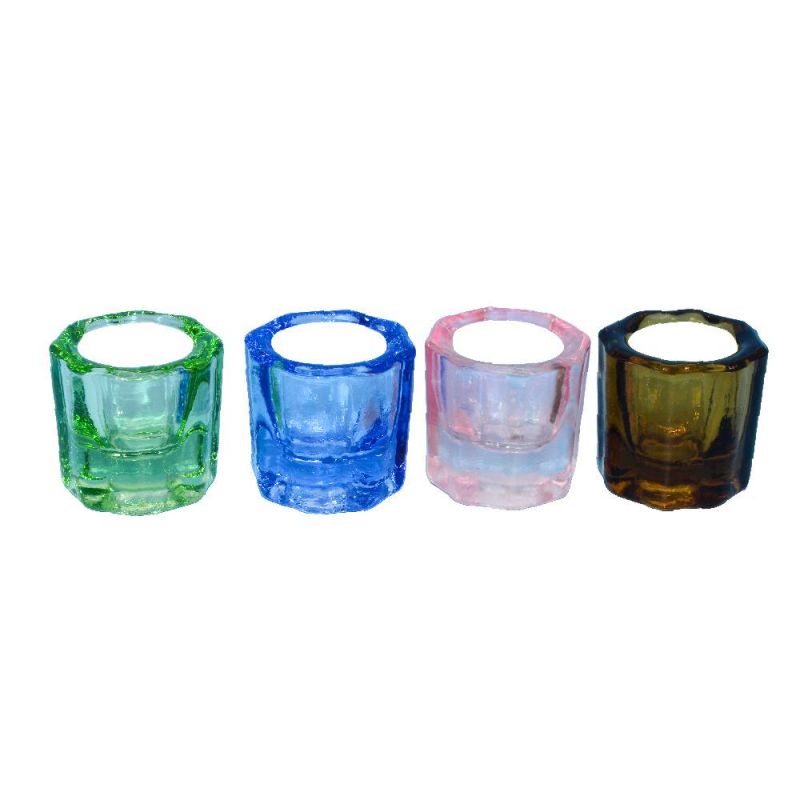 Hot Sale Octagonal Medication Mixing Cup Crystal Glass