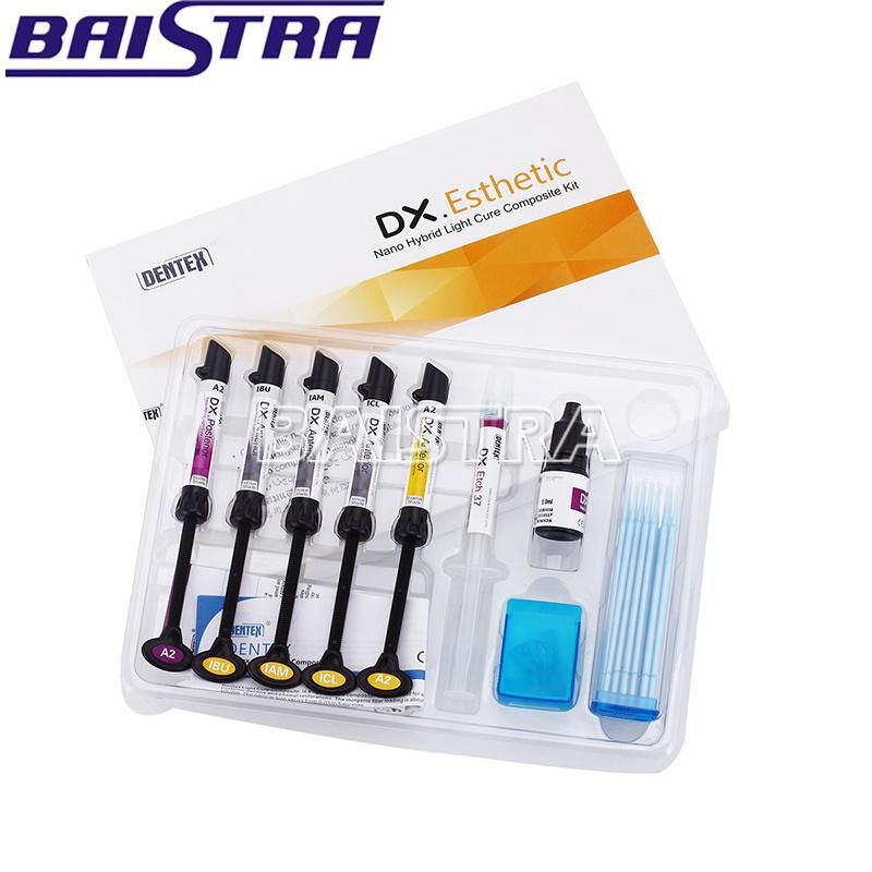 Dental Supply Dentex Esthetic Nano Hybrid Light Cure Composite Kit